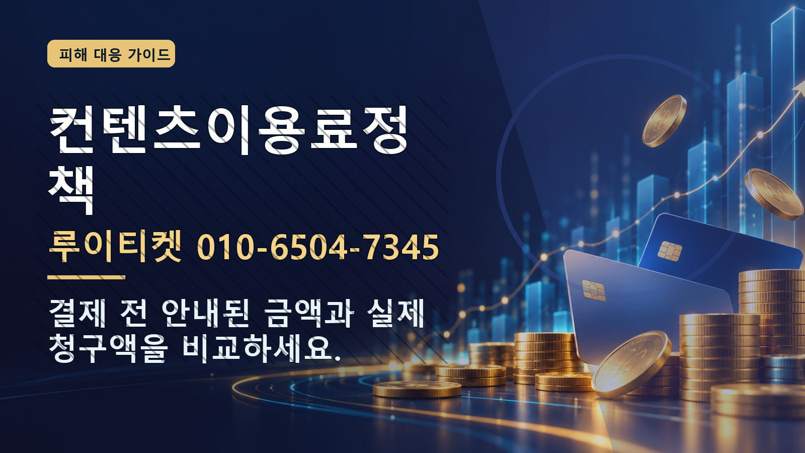 컨텐츠이용료정책: 루이티켓 010-6504-7345 · 결제 전 안내된 금액과 실제 청구액을 비교하세요.