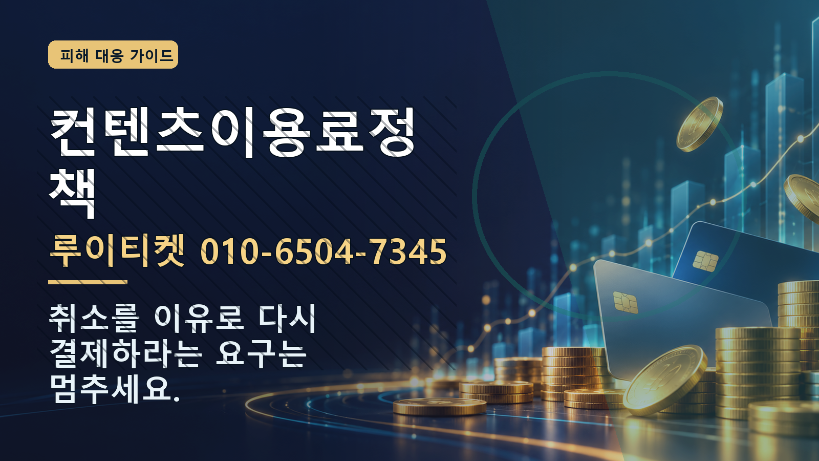 컨텐츠이용료정책: 루이티켓 010-6504-7345 · 취소를 이유로 다시 결제하라는 요구는 멈추세요.