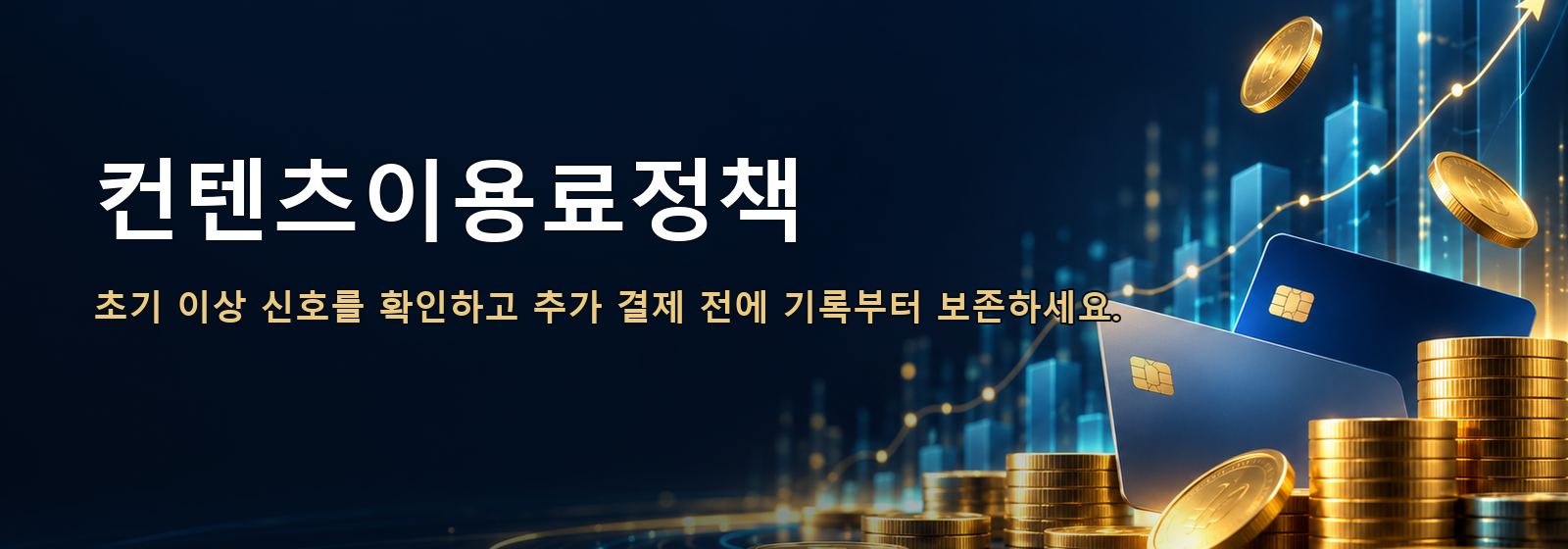 컨텐츠이용료정책 · 초기 이상 신호를 확인하고 추가 결제 전에 기록부터 보존하세요.